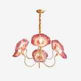 Frosted glass chandelier for living room decor