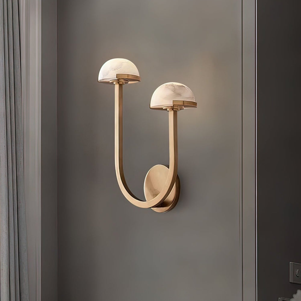 Alabaster Wall Lamp – mushroom design | OroDwell