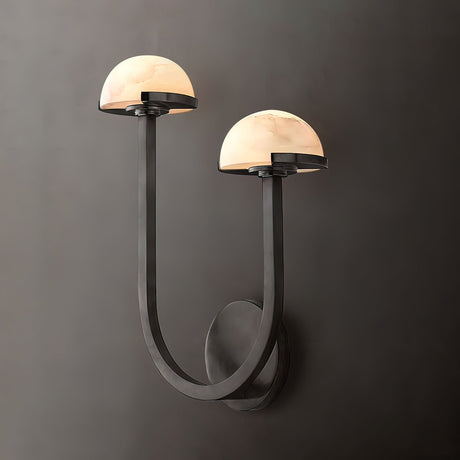 Alabaster Wall Lamp – mushroom design for modern home decor | OroDwell