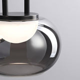 HaloAura Pendant Light Metal Glass Acrylic Detail - OpalDwell