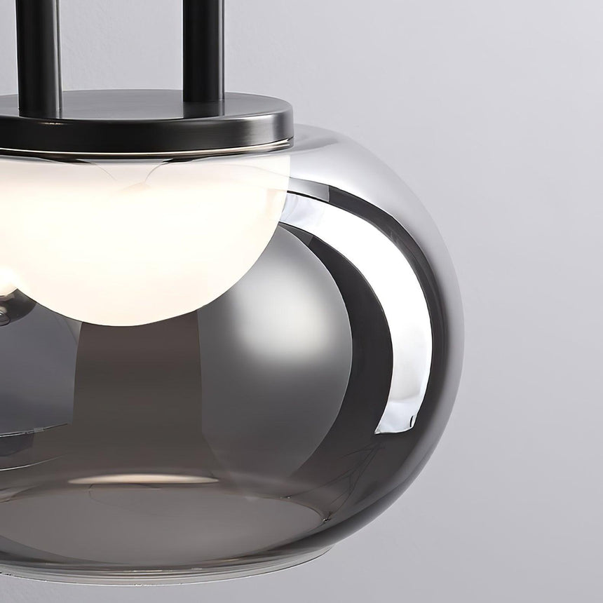 HaloAura Pendant Light Metal Glass Acrylic Detail - OpalDwell