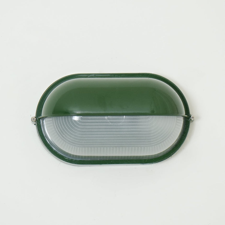 Outdoor wall light mounted near front door