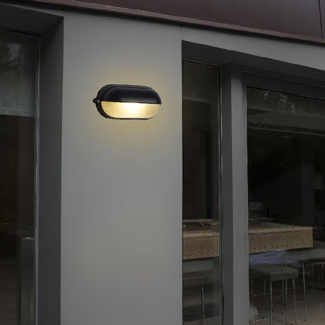 Wall light with warm functional glow for porches