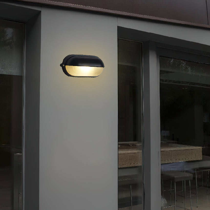Wall light with warm functional glow for porches