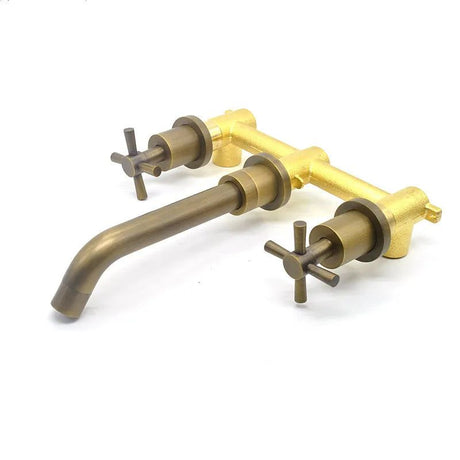 Brass wall faucet - vintage antique styling