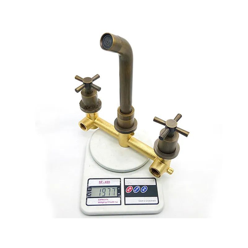 Brass wall faucet - wall-mounted installation