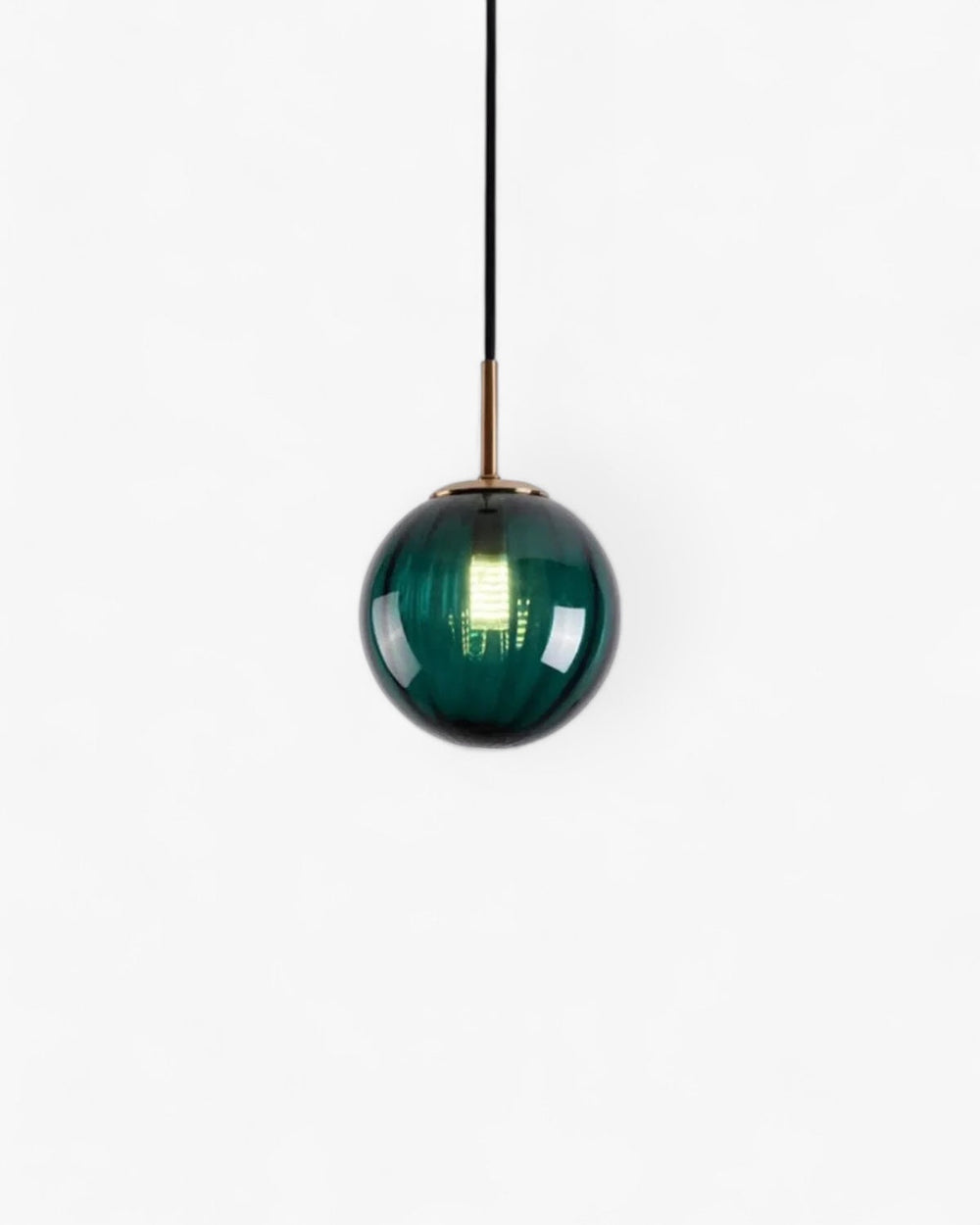 Amber glass pendant light with iron detailing - vintage-inspired ceiling lamp