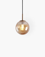 Amber glass pendant light vintage-inspired home decor accent - OpalDwell