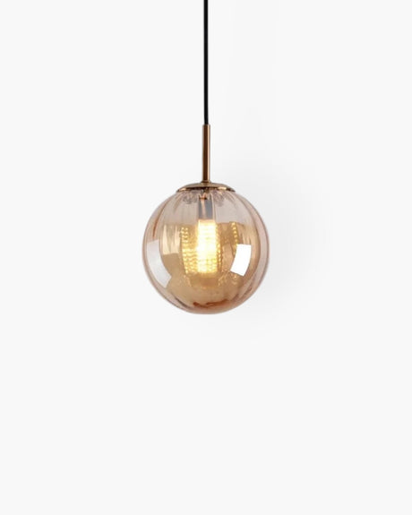 Amber glass pendant light vintage-inspired home decor accent - OpalDwell