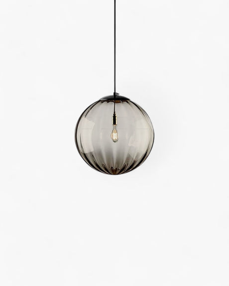 Amber glass pendant light warm 3000K glow - OpalDwell