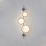 Wall lamp illuminating hallway corridor