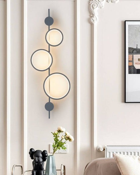 Black finish wall lamp for bedroom