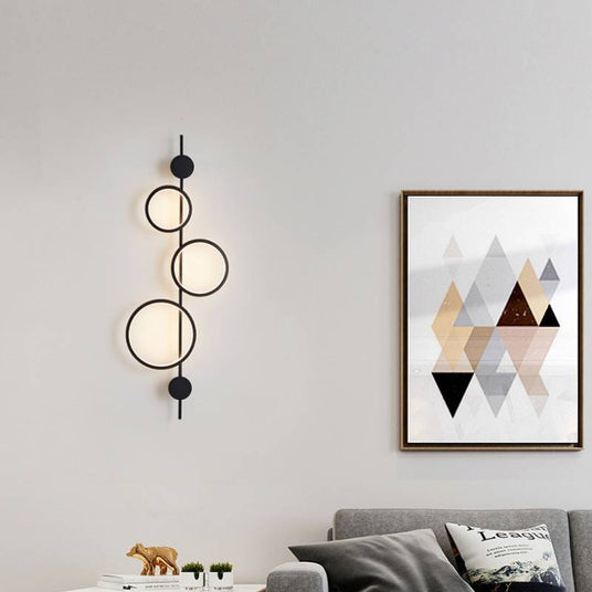Metal and acrylic wall lamp for hallway