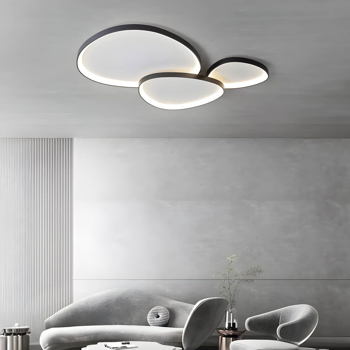Flush Mount Ceiling Light Close-Up Detail OpalDwell