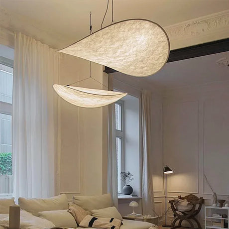 Fabric pendant light chip design for living room