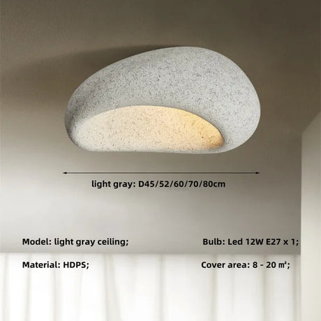 Metal Ceiling Light Organic Silhouette Decor Piece