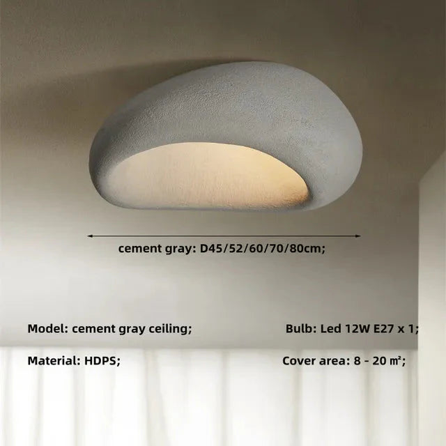 Artisanal ceiling lamp for bedroom decor