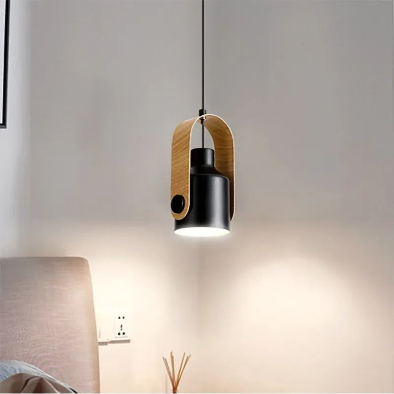 Sleek pendant lamp with minimalist silhouette