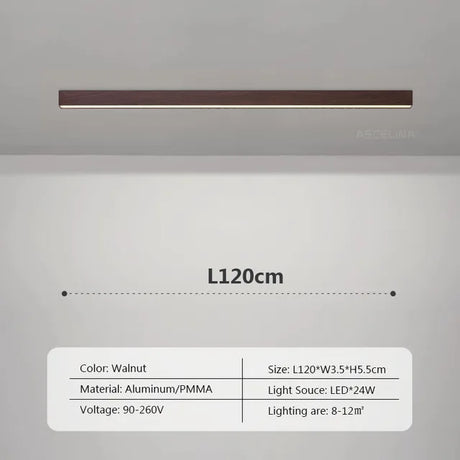 Energy-efficient LED ceiling light installation view