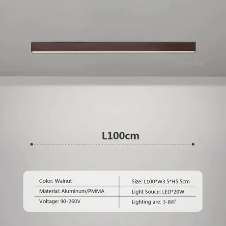 Aluminum ceiling light illuminated for dinner setting