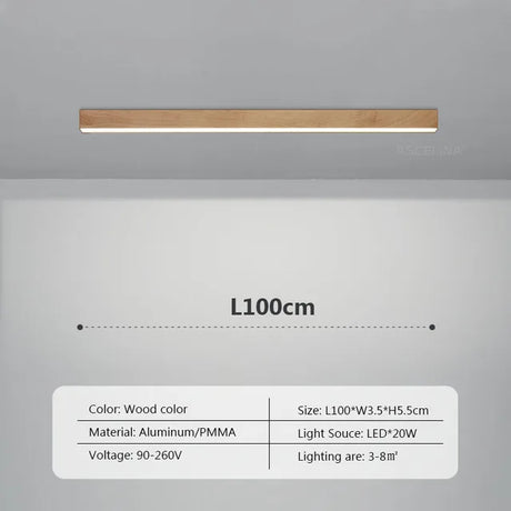 Aluminum ceiling light with sleek modern silhouette