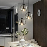 Nordic Glass Pendant Lamp Close-Up View
