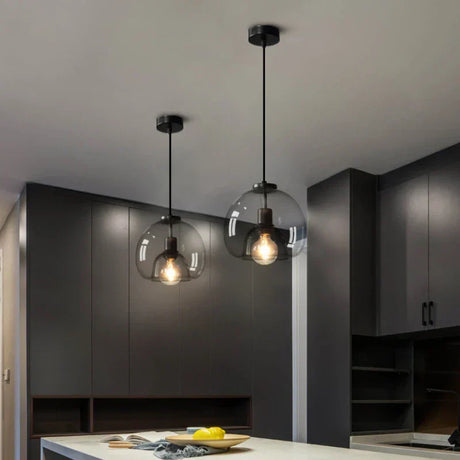 Pendant Lamp Installed Above Dining Table