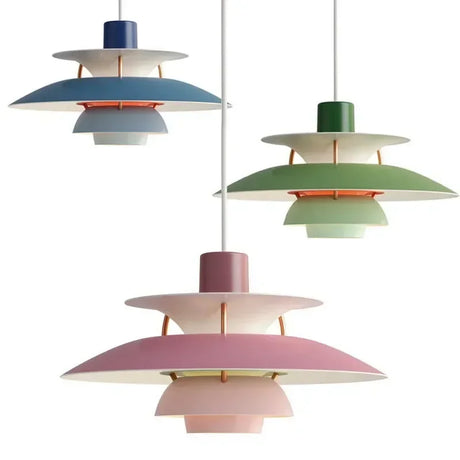 Nordic-inspired metal mood lamp - additional angle view