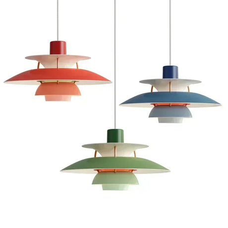 Nordic-inspired metal mood lamp - styled room setting