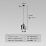 LumaNest glass lamp minimalist clear glass close-up
