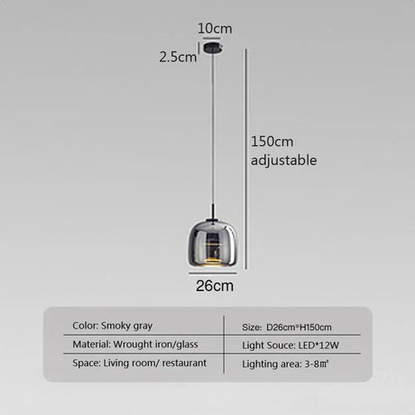 LumaNest glass lamp minimalist clear glass close-up