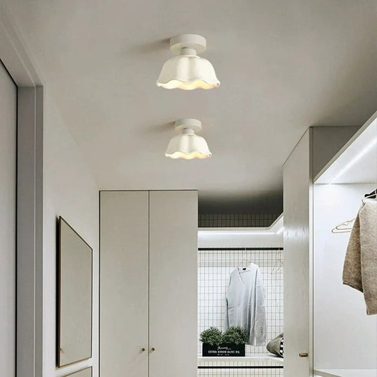Ceramic and Glass Pendant Lamp Close-Up Detail