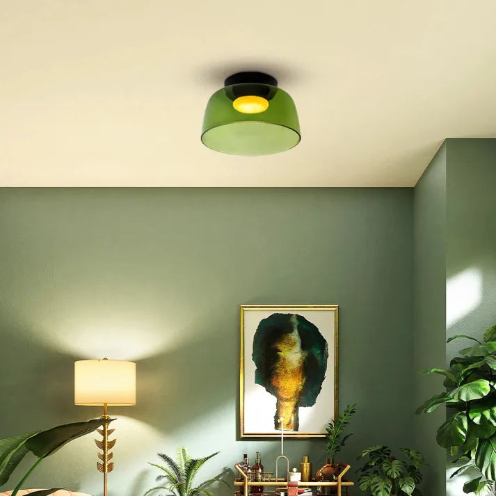 Keiora Nordic Glass Ceiling Lamp | Medieval Charm Lighting