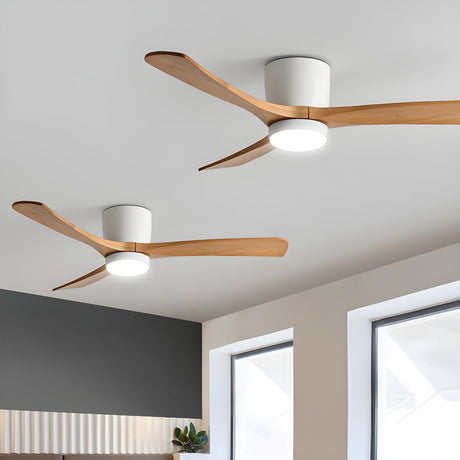 Wood Ceiling Fan Additional Angle View