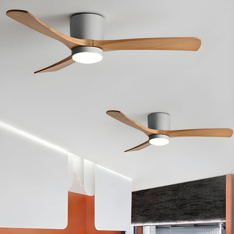 Everwood Nordic Wood Ceiling Fan with LED Light