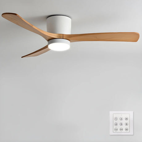 Wood Ceiling Fan LED Light Additional View