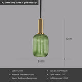Aveline Pendant Light with Jewel-Tone Glass Colors