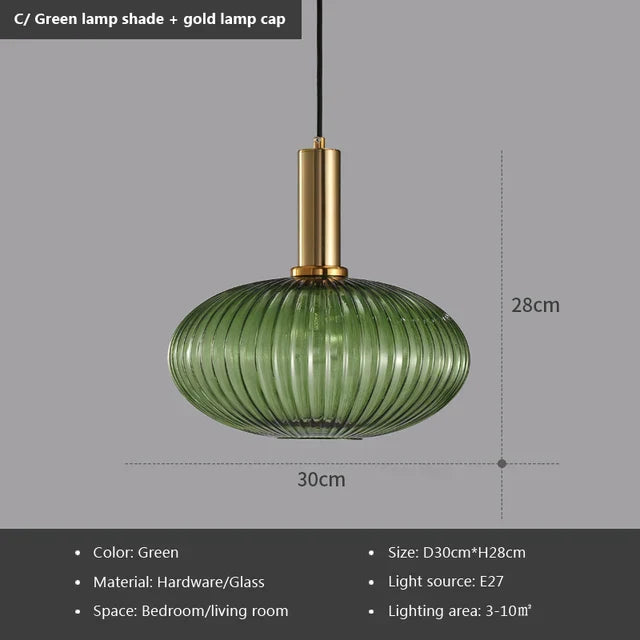 Aveline Vintage Glass Pendant Light for Kitchen