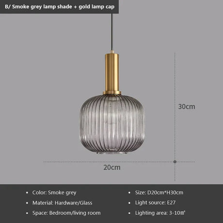 Aveline Pendant Light with Jewel-Tone Glass Colors