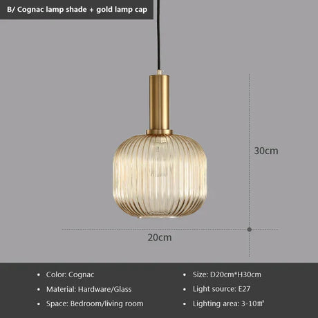 Aveline Pendant Light with Jewel-Tone Glass Colors