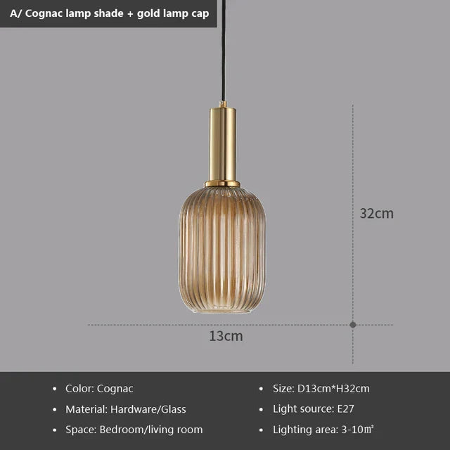 Aveline Vintage Glass Pendant Light for Kitchen
