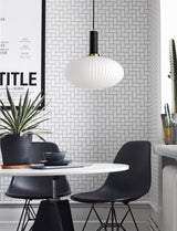 Nordic Fluted Glass Pendant Lamp for Modern Interiors OpalDwell