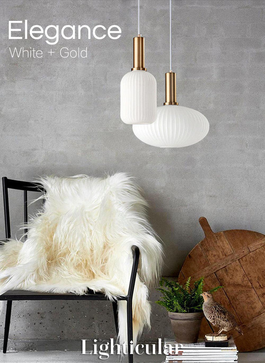 Nordic Pendant Lamp in Light Grey Finish