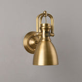 Gold finish wall light for villa decor
