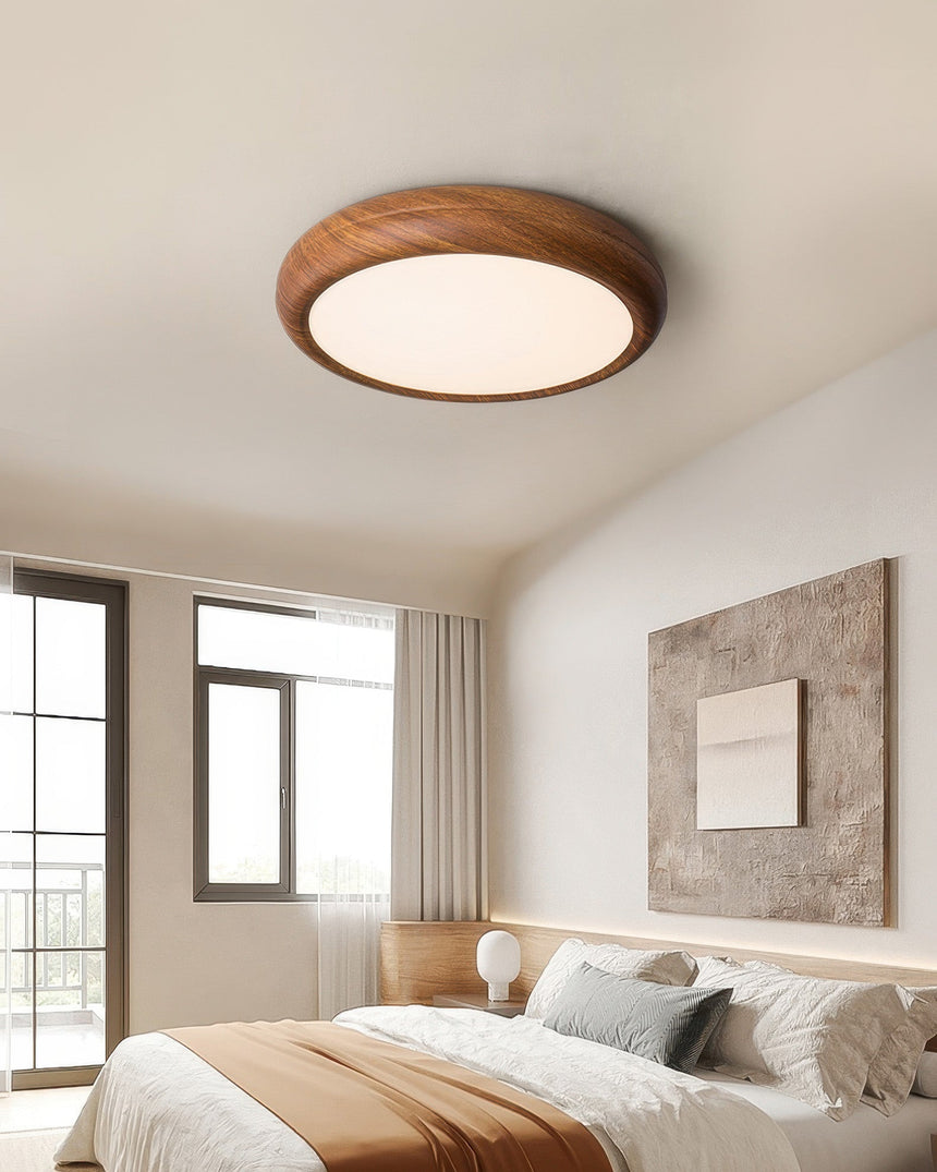 Nexa Walnut Ceiling Light Full Spectrum LED Glow