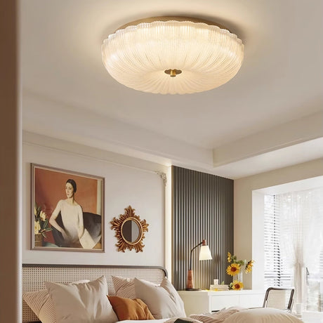Ripple Glass Ceiling Light for Dining Room