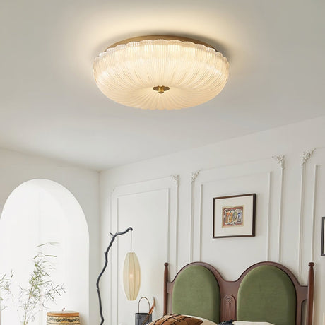 Ripple Glass Ceiling Light 30cm Diameter Size