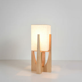 Minimalist walnut wood floor lamp Japanese style