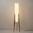 Walnut wood lamp for art studio