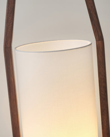Japanese Wood Floor Lamp for Art Studio